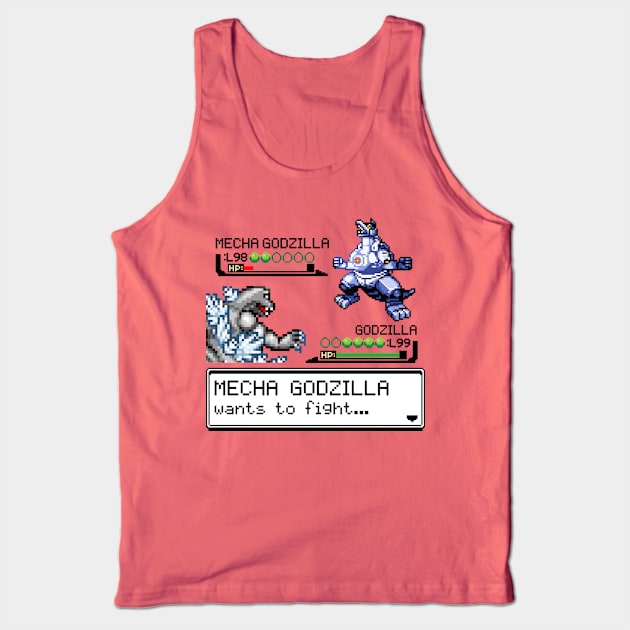 Kaiju Fight Tank Top by CoDDesigns